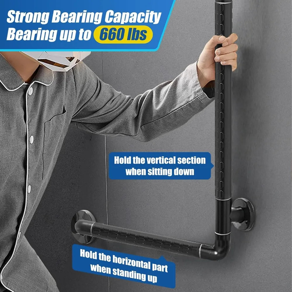 Bar for Elderly, 16inch x 24inch Shower Grab Bar Extension - Senior Support Goods