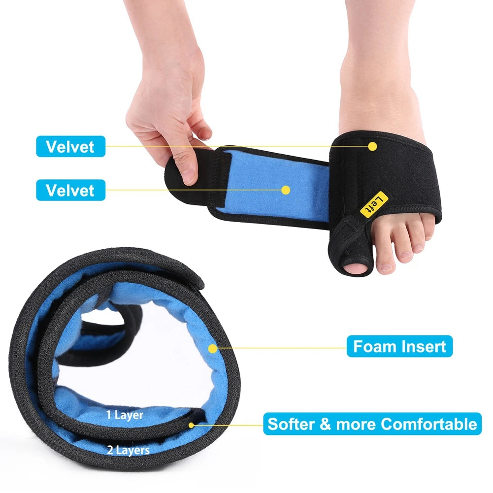 Bunion Correctors 1 Pair Adjustable Soft Bunion Splints Brace - Senior Support Goods
