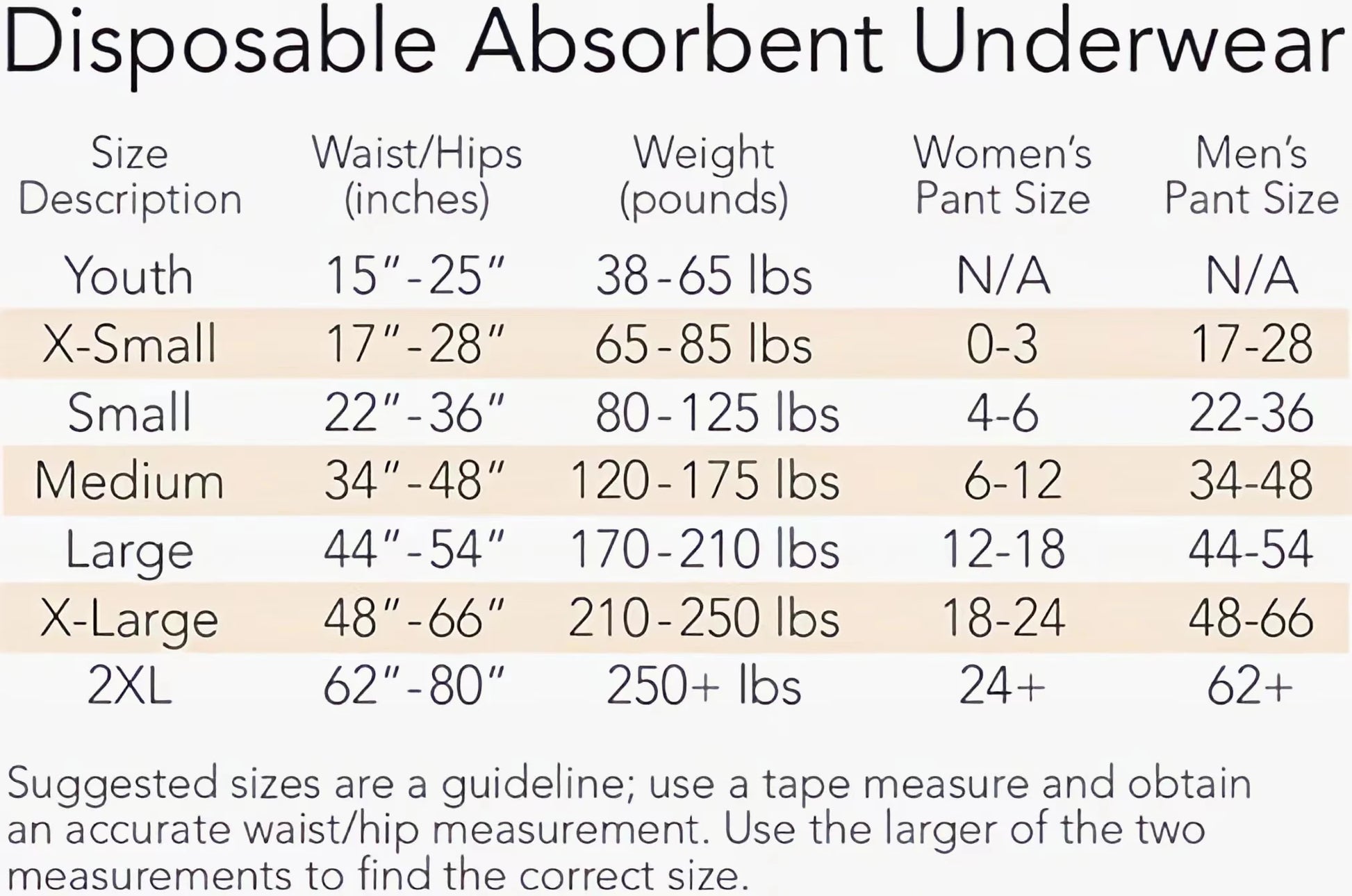Tranquility Premium Overnight Disposable Absorbent Underwear XXL 48 ct White - Senior Support Goods