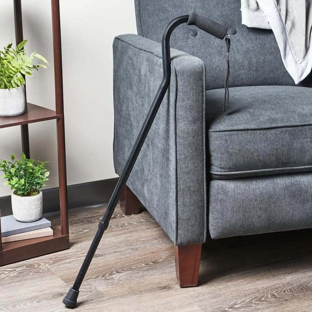 Ergonomic Adjustable Height Cane with Foam Grip for Stability - Senior Support Goods