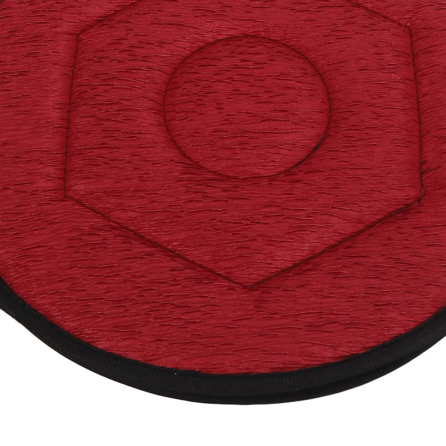 Round Car Cushion Geometric Rhombic Shape Ergonomic 360 Degrees for Elderly - Senior Support Goods