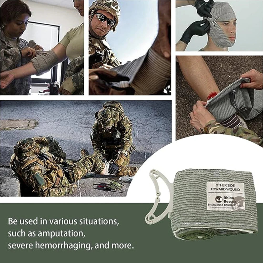Rhino Rescue 4/6 Inch Israeli Emergency Bandage Trauma Dressing - Senior Support Goods
