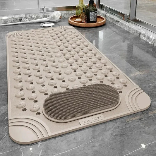 Shower Bath Mat Foot Massager with Non-Slip Suction Cups - Senior Support Goods