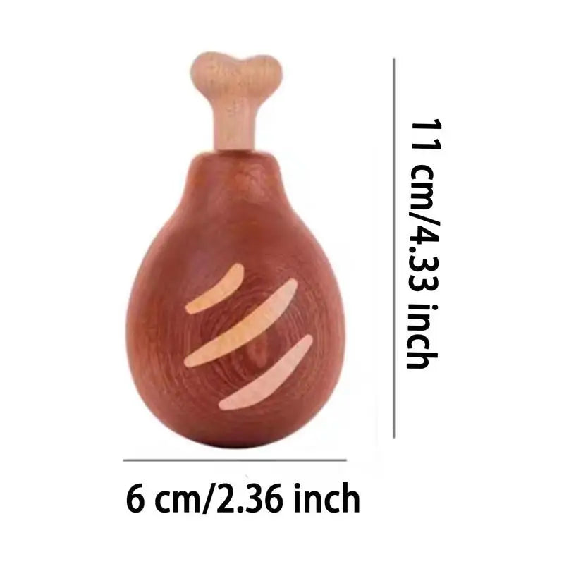 Magnetic Beer Bottle Opener Chicken Leg Wooden Portable Opener - Senior Support Goods