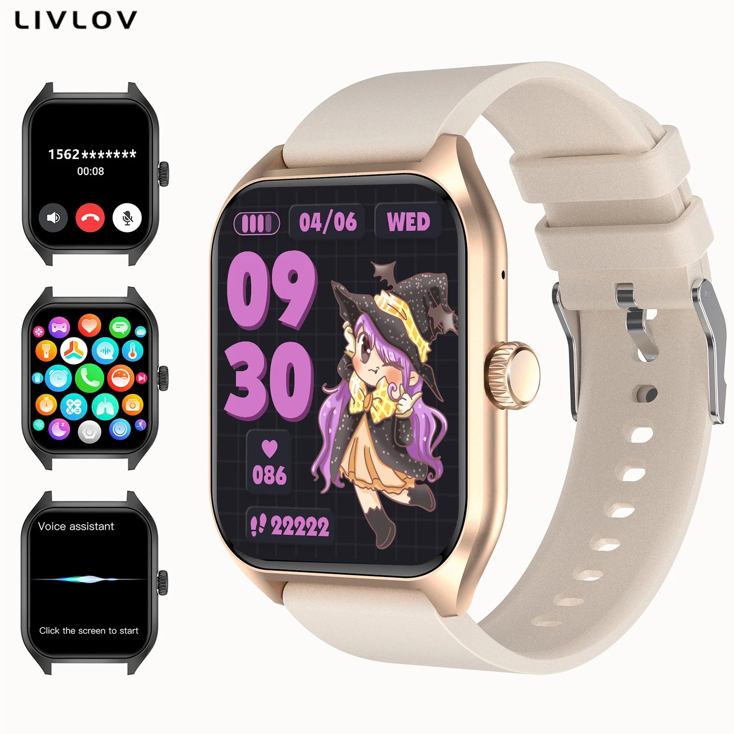 AI Voice Assistant Smart Watch for Men Women with HD Screen - Senior Support Goods