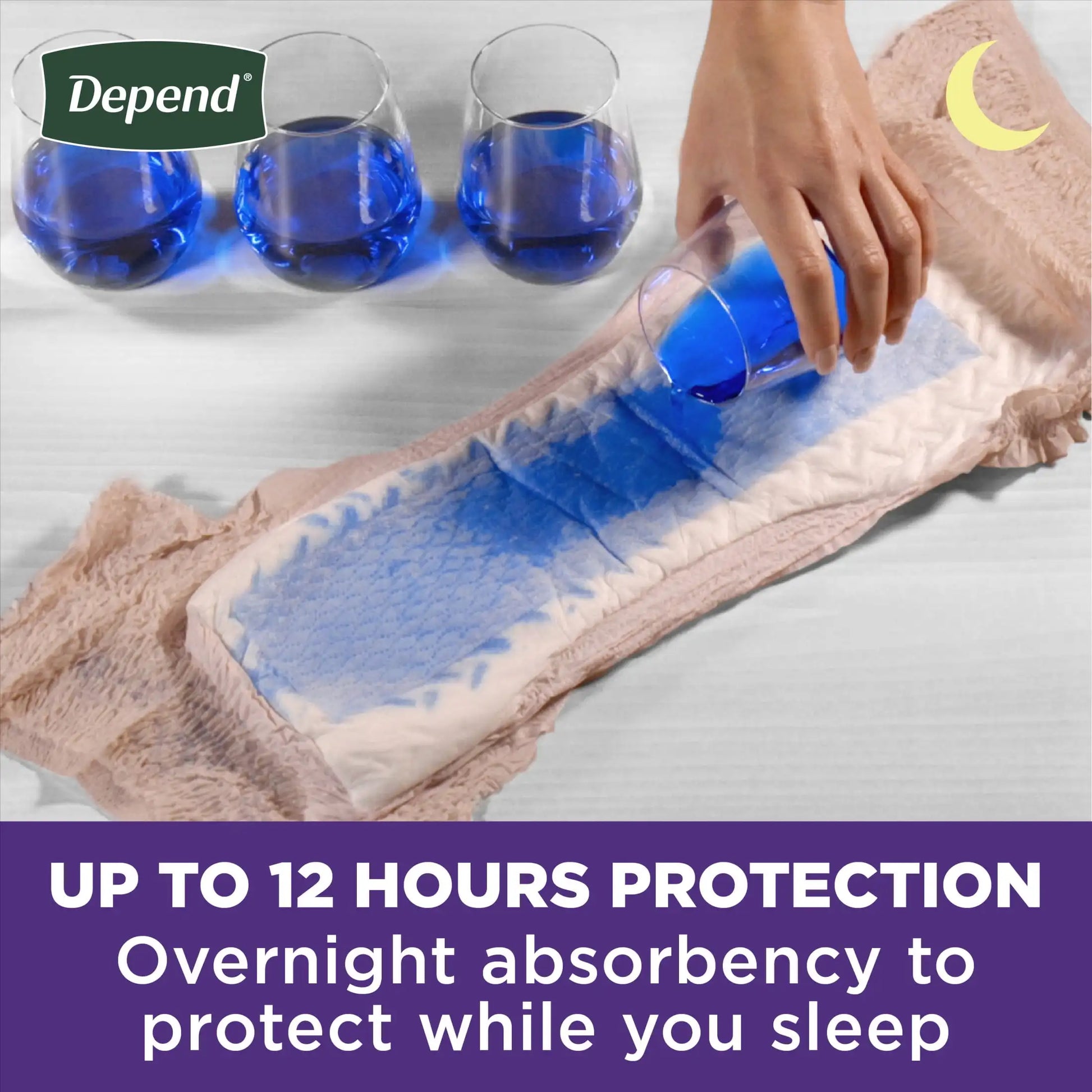 Night Defense Incontinence Underwear for Women, L, 14 Count - Senior Support Goods