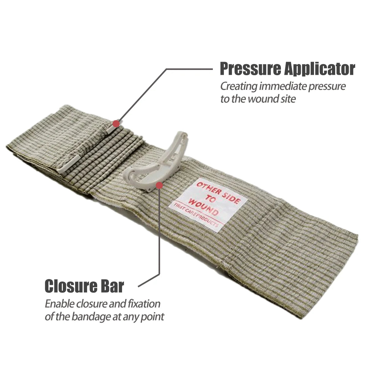 Rhino Rescue 4/6 Inch Israeli Emergency Bandage Trauma Dressing - Senior Support Goods