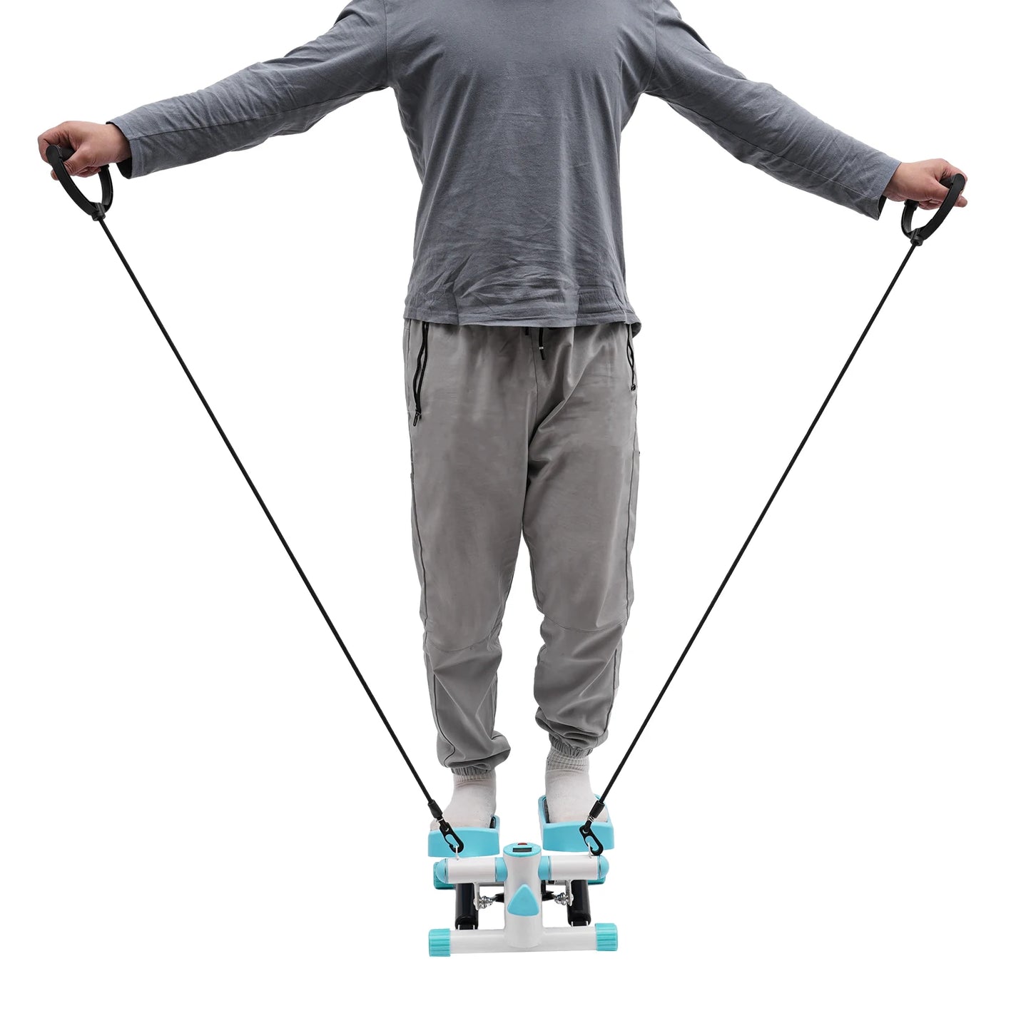 Compact and Stable Step Fitness Machine with Monitoring - Senior Support Goods