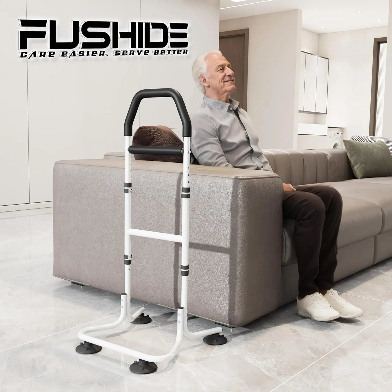 Chair Stand Assist, Height Adjustable Stand Lift Rails For Seniors - Senior Support Goods