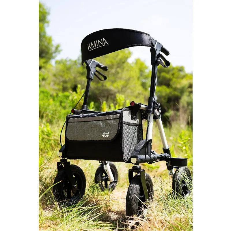 All Terrain Walkers for Seniors with Pneumatic Tires and Seat - Senior Support Goods