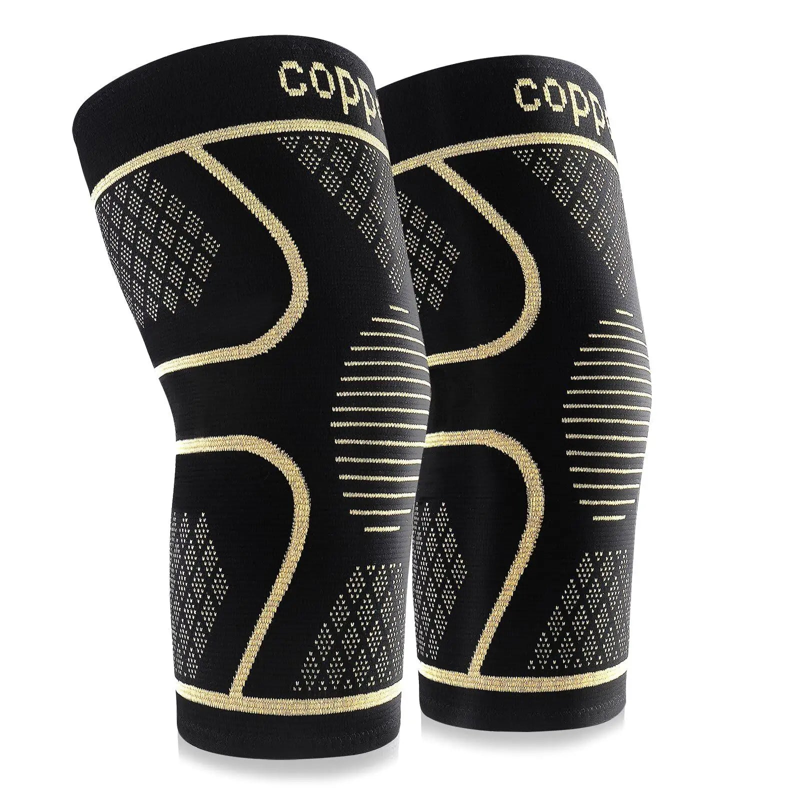Pair of Copper Knee Pads for Joint Support and Pain Relief - Senior Support Goods