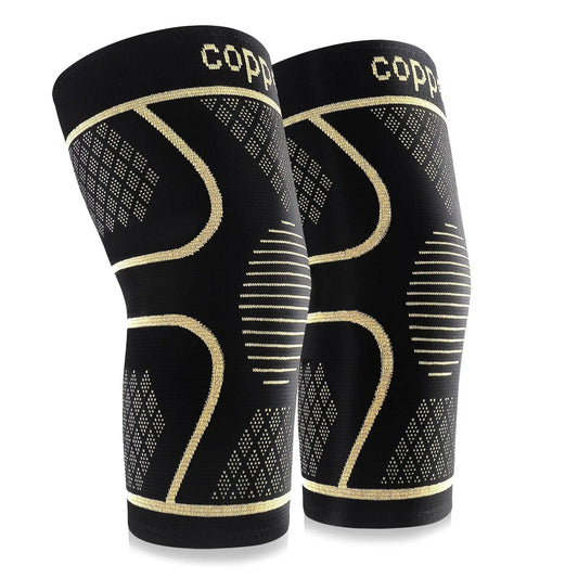 Pair of Copper Knee Pads for Joint Support and Pain Relief - Senior Support Goods