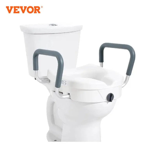 VEVOR Raised Toilet Seat 5 Inch Height 350 lbs Capacity - Senior Support Goods