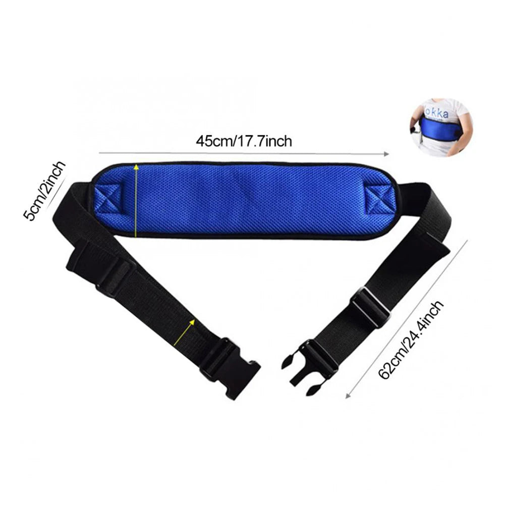 Wheelchair Safety Belt Safety Harness Quick Release Strap for Elderly Patients - Senior Support Goods