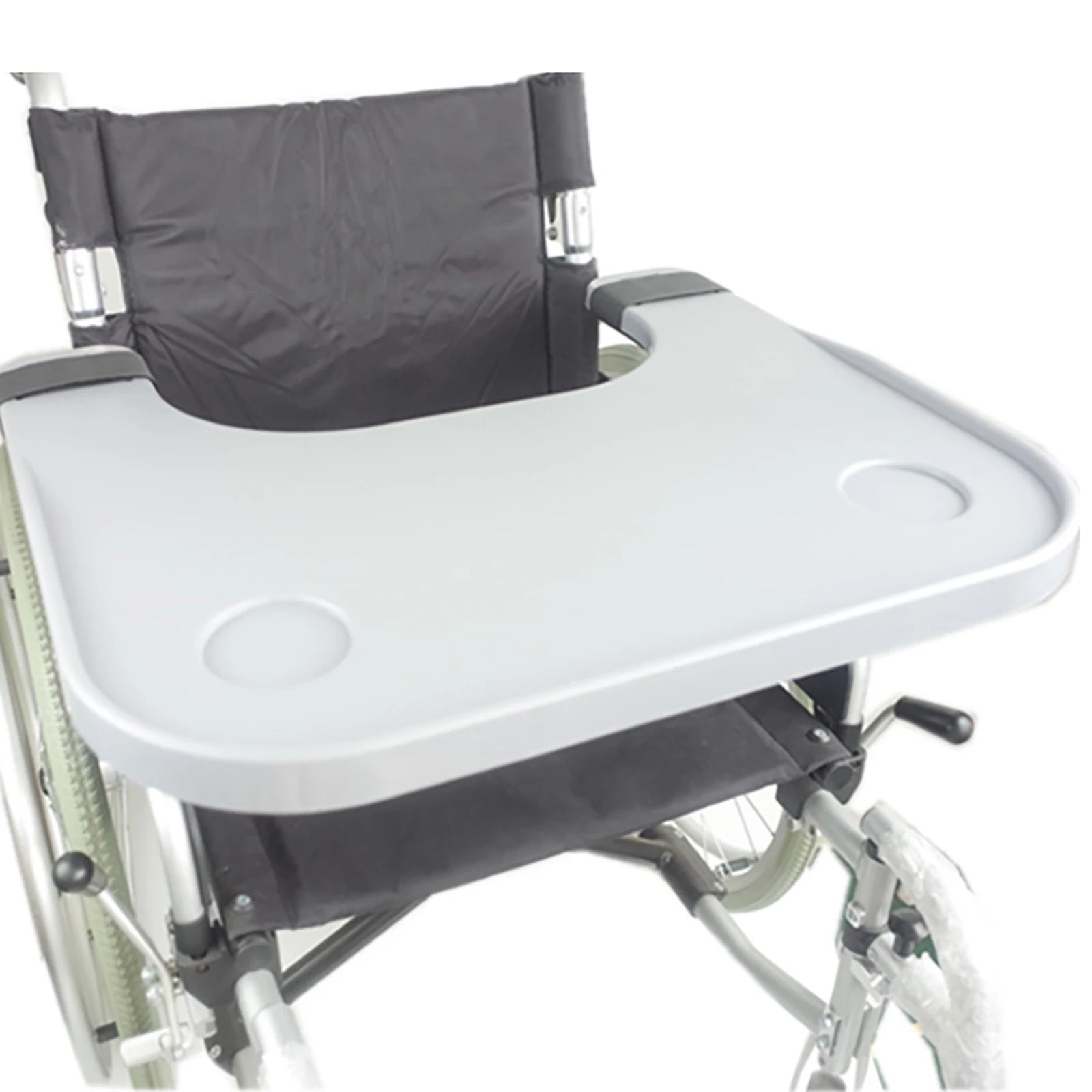Large Wheelchair Tray with Raised Edge - Waterproof Design - Senior Support Goods