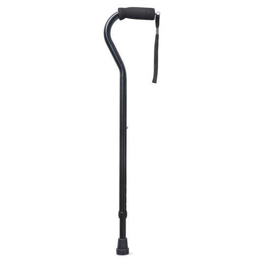 Ergonomic Adjustable Height Cane with Foam Grip for Stability - Senior Support Goods